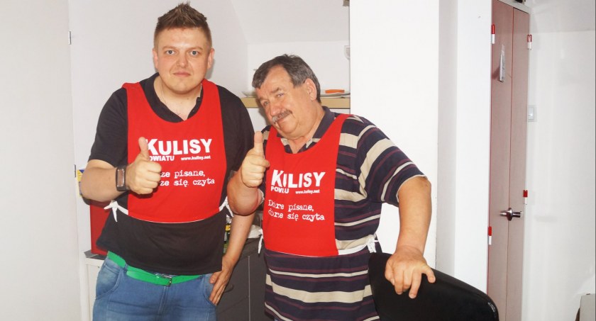 Zdjęcie redaktorów Kulis - Redaktorzy Sławomir Rajch i Józef Romanowski może i są szczurami, ale z pewnością nie wygłodniałymi