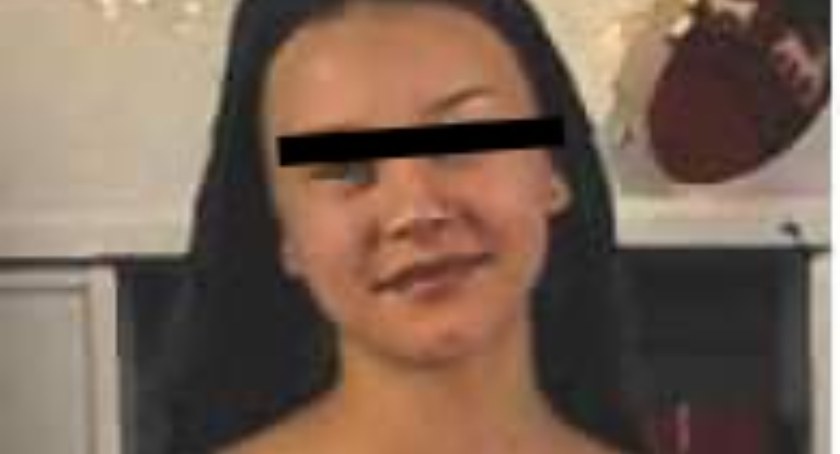 14-letnia Amelka miała uciekać z domu pod wpływem o wiele starszego Kacpra. Rodzina twierdzi, że zanim zaczęła się z nim zadawać, nie sprawiała problemów wychowawczych fot.: arch. KPP w Wieruszowie