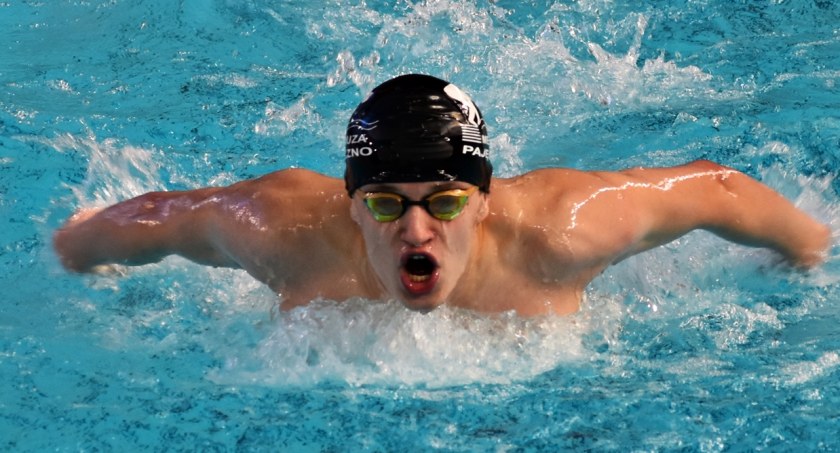 Foto GrB: Mikołaj Popiel z Meduzy Pajęczno znowu z medalami w pływackich zawodach