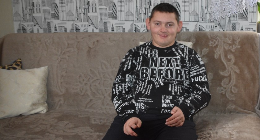 21-letni Dawid przede wszystkim potrzebuje stałej rehabilitacji  fot.: Katarzyna Cieślik 