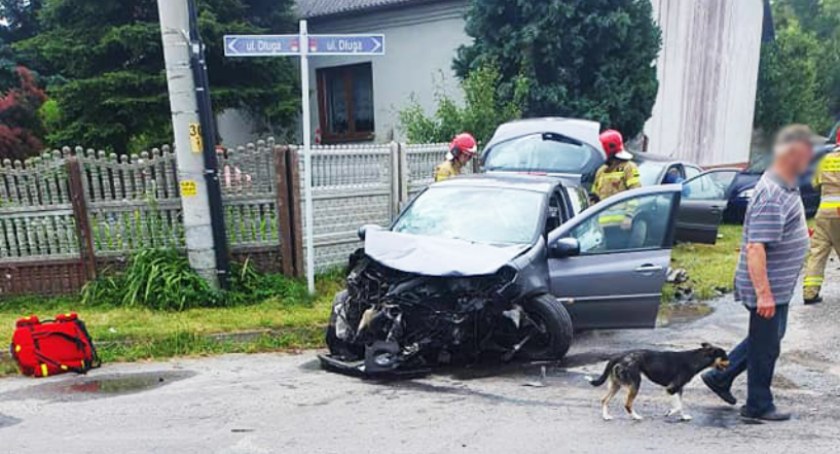 Zdjęcia z wypadku w Pajęcznie