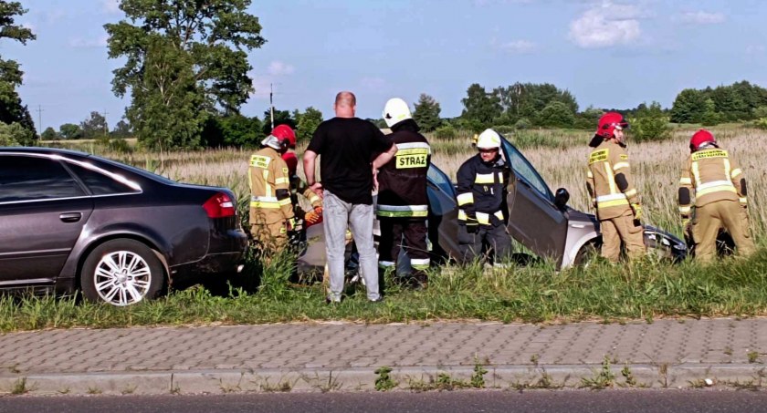 Zdjęcia z wypadku w Strzelcach Wielkich