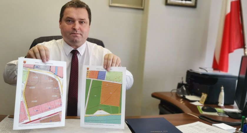 Rafał Drab, burmistrz Działoszyna, bierze pod uwagę dwie lokalizacje, gdzie mogłyby powstać nowe bloki