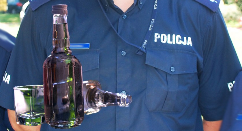 Zdjęcie - policjant po alkoholu