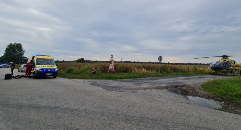 Na zdjęciu miejsce wypadku / Fot. KPP Radomsko 