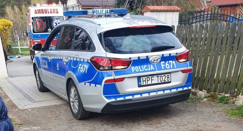 Na miejsce zdarzenia przyjechała również policja  fot.: archiwum prywatne 