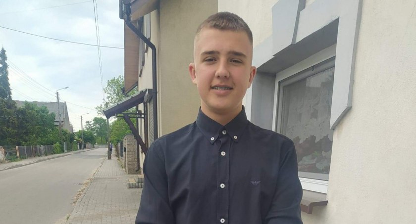 – Patryk Idasiak ze Skomlina chciałby w przyszłości zostać technikiem pojazdów samochodowych fot.: Elżbieta Wodecka  