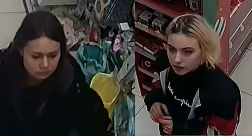 Zdjęcia złodziejek z drogerii w Wieluniu
