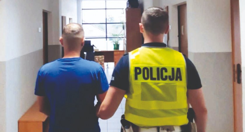 25-latek został objęty dozorem policyjnym fot.: KPP Wieruszów 