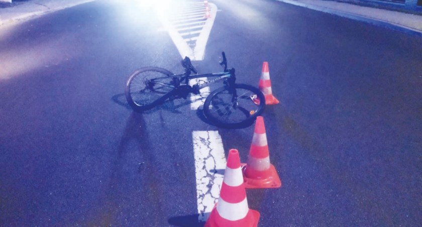 Zarówno 16-letni rowerzysta jak i 20-latek, kierujący bmw, byli trzeźwi fot.: arch. KPP w Wieruszowie