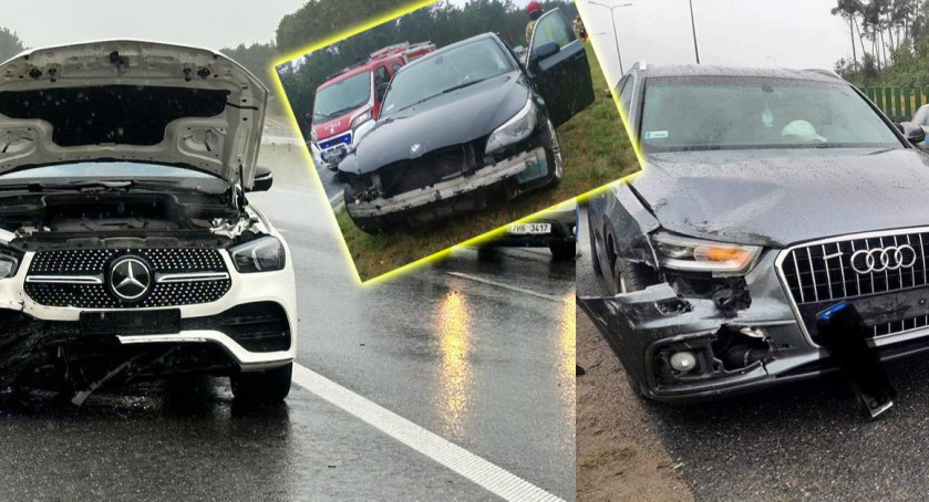 Zdjęcia z kolizji na trasie s8 w kierunku Warszawy