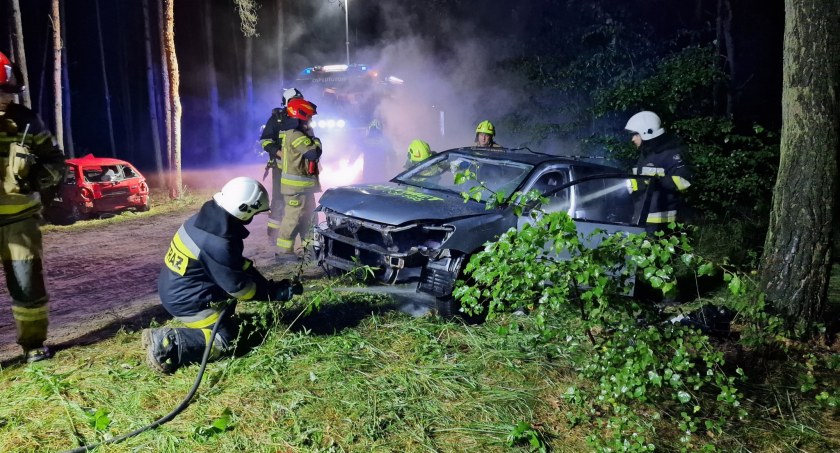 Na zdjęciu fragment z ćwiczeń strażaków z Wieruszowa / Fot. Facebook / Komenda Powiatowa Państwowej Straży Pożarnej w Wieruszowie