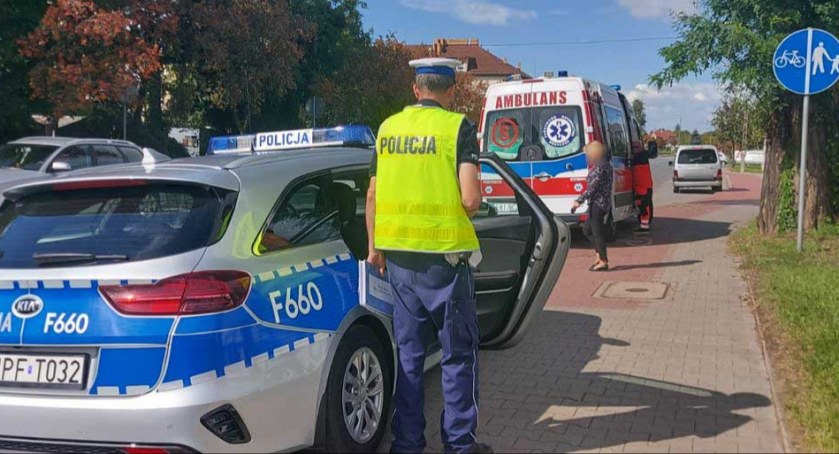 Do potrącenia 71-letniego mężczyzny doszło na ul. Warszawskiej w Wieluniu fot.: Komenda Powiatowa Policji w Wieluniu 
