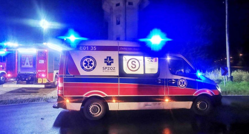 Na miejscu prócz policji i straży, pracował także Zespół Ratownictwa Medycznego  fot.: Sławomir Rajch