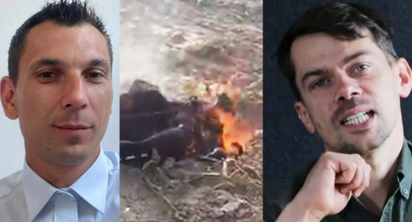 Zdjęcie kiedyś ze sobą współpracujących rolników - Mariusz Borowiak po lewej i Michał Kołodziejczak po prawej