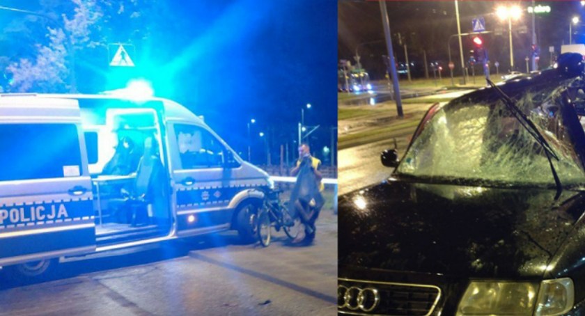 Zdjęcia z śmiertelnego wypadku / fot.: KMP w Łodzi