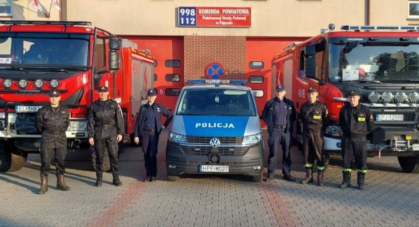 Komenda Powiatowa Policji w Pajęcznie oraz Komenda Powiatowa Państwowej Straży Pożarnej w Pajęcznie połączyły siły i zapraszają wszystkich na pokaz testów sprawnościowych  fot.: KPP Pajęczno 