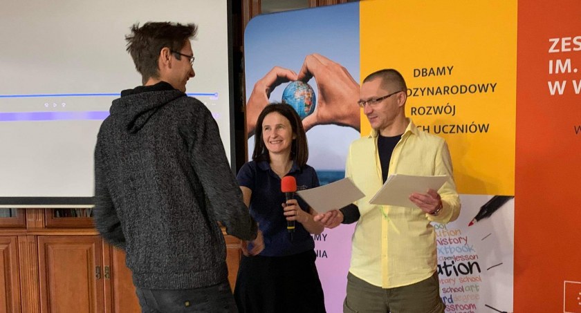 Z rówieśnikami we Włoszech młodzież z ZS nr 2 rozmawiała o przyszłości planety  fot.: arch. ZS nr 2