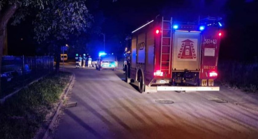 Na zdjęciu miejsce, w którym doszło do pożaru / Fot. Facebook / OSP Wieruszów 