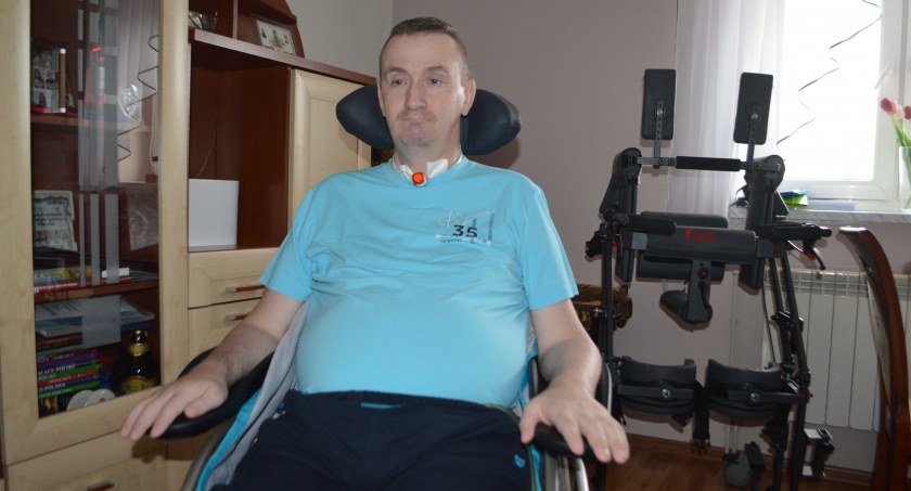 Pierwszy etap walki Grzegorz Sakowski ma już zwycięsko za sobą. Przed nim jeszcze kolejne. Pomóżmy mu wyjść z nich z sukcesem fot.: Elżbieta Wodecka