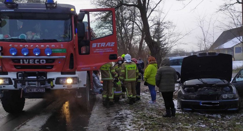 Niedostosowanie prędkości do warunków na jezdni było przyczyną niedzielnej kolizji fot.: Katarzyna Cieślik