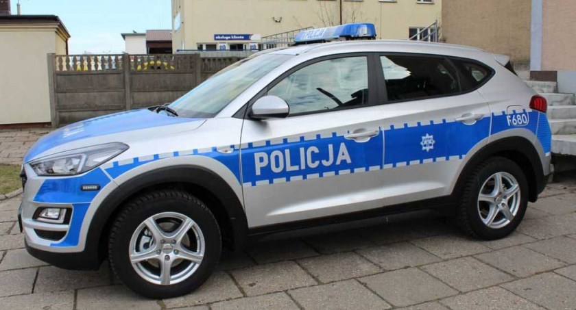 Nowy Hyundai Tucson będzie użytkowany przez mundurowych z Wydziału Prewencji  fot.: KPP Wieluń