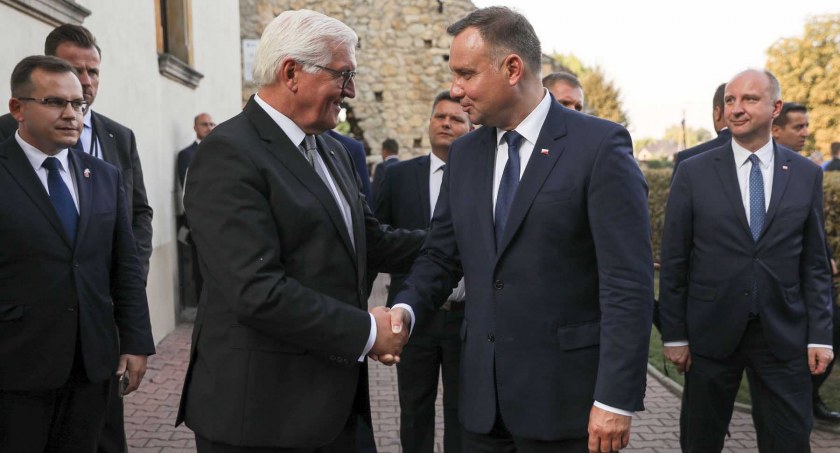 Prezydenci Polski i Niemiec spotkali się w Wieluniu w rocznicę wybuchu II wojny światowej fot.: KPRP/Krzysztof Sitkowski