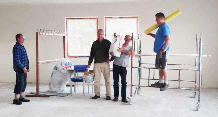 Większość prac remontowych wykonali sami mieszkańcy w czynie społecznym fot.: archiwum urzędu 