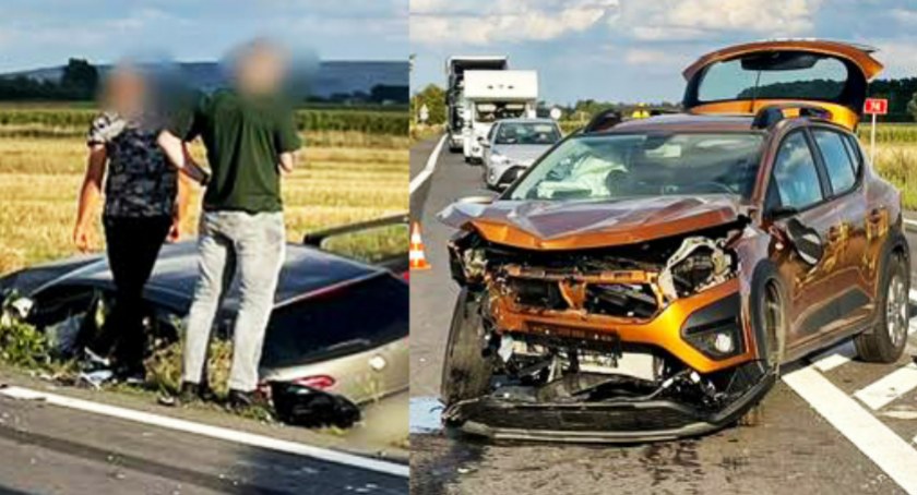 Zdjęcia z wypadku w Wincentowie / fot.: KSRG OSP Wola Wiązowa