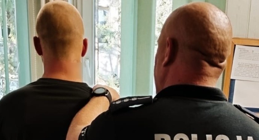 Zdjęcie 27-latka na podwójnym gazie/fot.: arch. KPP w Pajęcznie