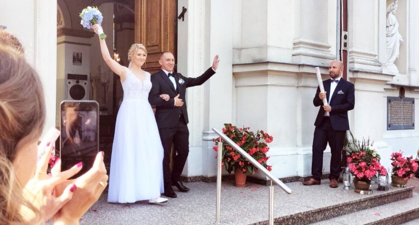 Zdjęcia z uroczystości zaślubin komendanta OSP w Bieńcu
