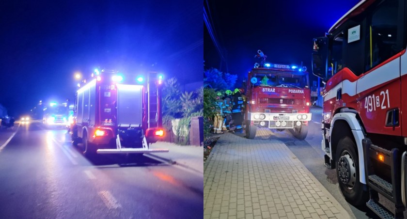 Na zdjęciu akcja w Kamyku / Fot. Facebook / OSP KSRG Biała 