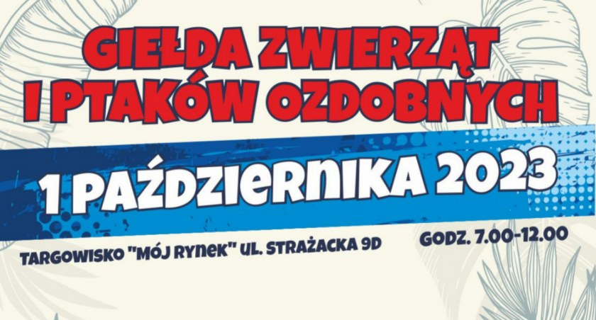Plakat - I Giełda Zwierząt i Ptaków Ozdobnych w Sulmierzycach