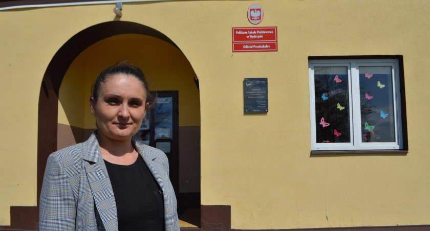 Dyrektor Monika Boruń jest bardzo zadowolona z planów dotyczących rozbudowy szkoły fot.: Elżbieta Wodecka