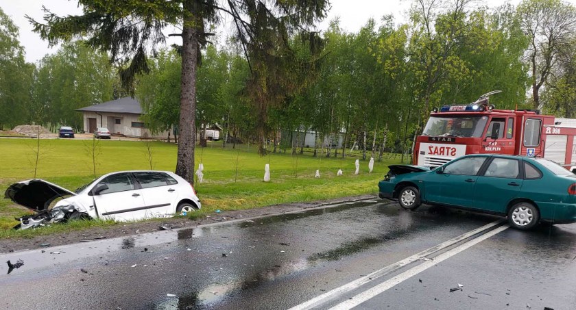 Obaj kierowcy uczestniczący w wypadku byli trzeźwi fot.: KPP Pajęczno 