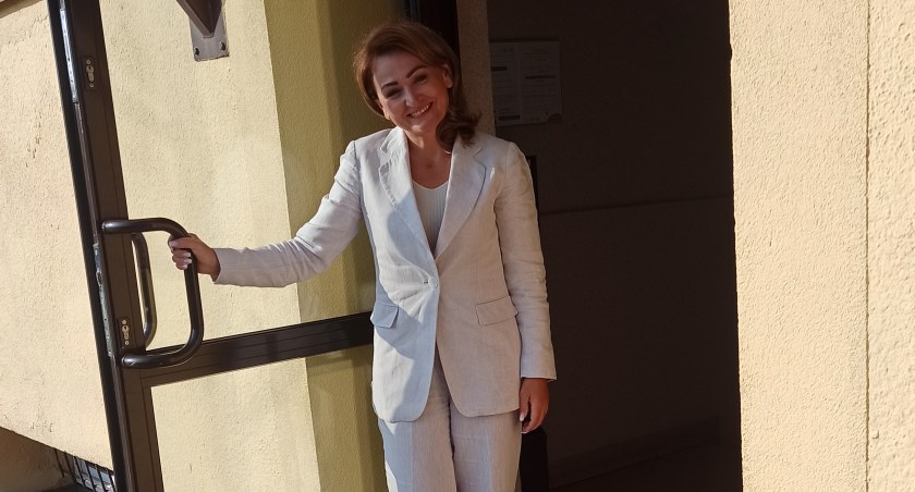 zdjęcie dyrektor ZS w Działoszynie Anety Brzezińskiej-Leszczyk/fot.: Magdalena Lizurej 