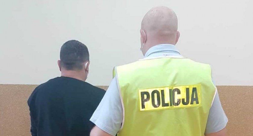 - 42-latek liczył, że jego ofiara przestraszy się i zapłaci okup, aby zdobyć sobie spokój.  fot.: KPP w Wieluniu