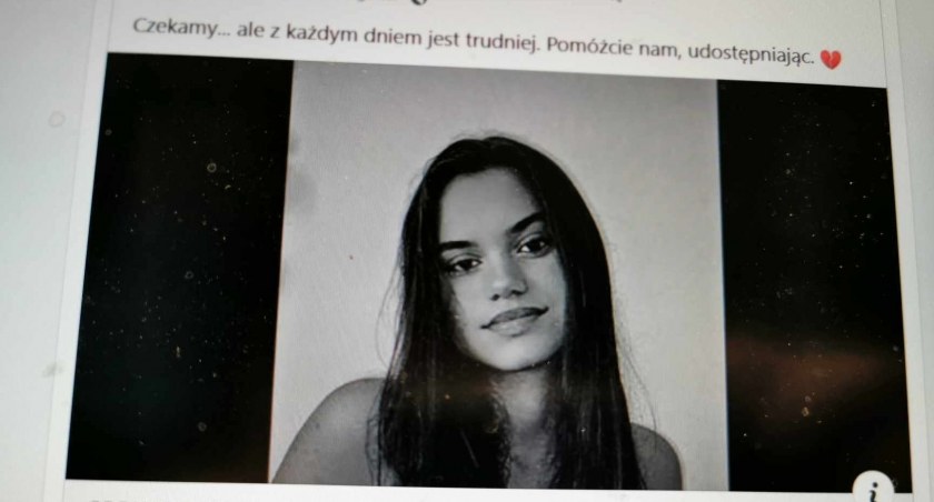 Na zdjęciu post z informacją o zaginięciu 13-latki z Pajęczna. Oczywiście, to fake news / Fot. Facebook