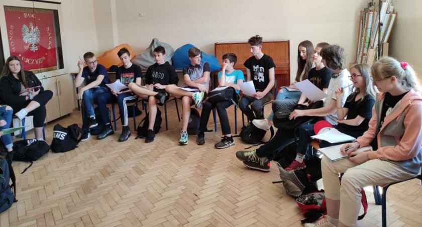 - 14 czerwca  w szkole odbyły się warsztaty, które placówka traktuje  jako praktyczne przygotowanie do uruchomienia profilu humanistyczno-psychologicznego. Fot.: Michał Borczyk