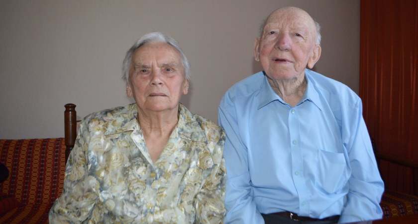 Józef Pacholak z żoną Kazimierą przeżyli wspólnie już 71 lat fot.: Elżbieta Wodecka  