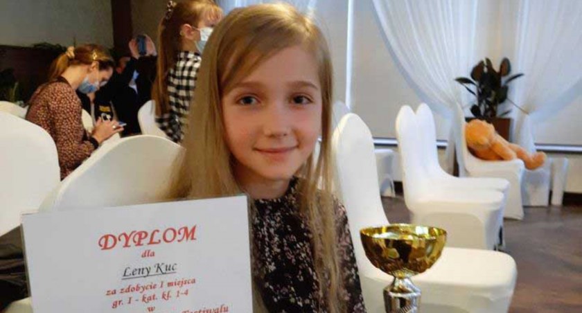 Lena jest zadowolona ze swojego występu w Lublińcu, ale podkreśla, że długo ćwiczyła piosenkę konkursową fot.: archiwum prywatne 