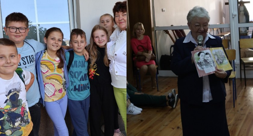 Na zdjęciu zdjęcia z wycieczki uczniów z Kadłuba do Wielunia / Fot. Facebook / Publiczna Szkoła Podstawowa SPSK w Kadłubie