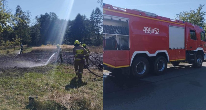 Na zdjęciu fragmenty piątkowej akcji gaśniczej / Fot. Facebook / OSP KSRG Sulmierzyce