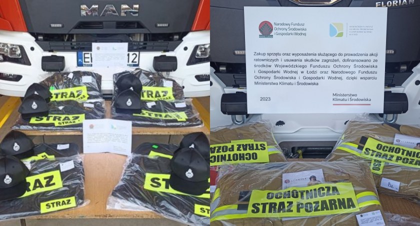 Na zdjęciu nowy sprzęt dla jednostki OSP KSRG Ożarów / Fot. Facebook / OSP KSRG Ożarów