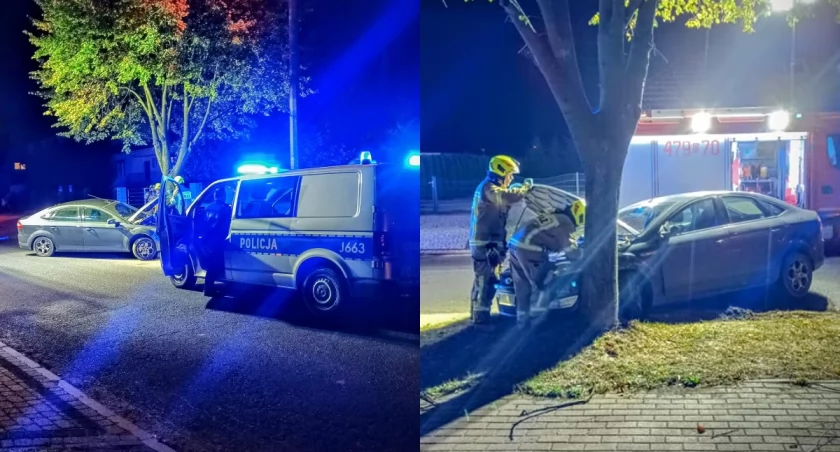 Na zdjęciu miejsce kolizji / Fot. Facebook / OSP w Praszce