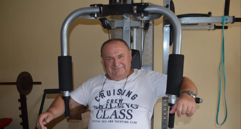 W strażnicy urządziliśmy też niewielką siłownię - mówi wiceprezes Ryszard Dziadak/fot.: Ela Wodecka 
