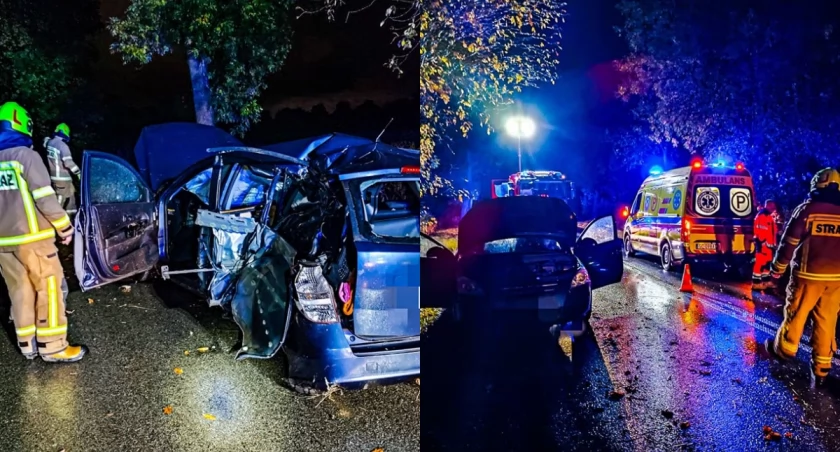 Na zdjęciu miejsce wypadku / Fot. Facebook / OSP Biała 