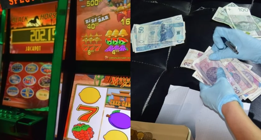 Na zdjęciu fragmenty akcji w Wieluniu / Fot. KPP Wieluń 