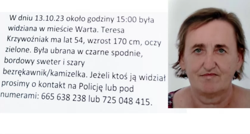 Zdjęcie zaginionej Teresy Krzywoźniak