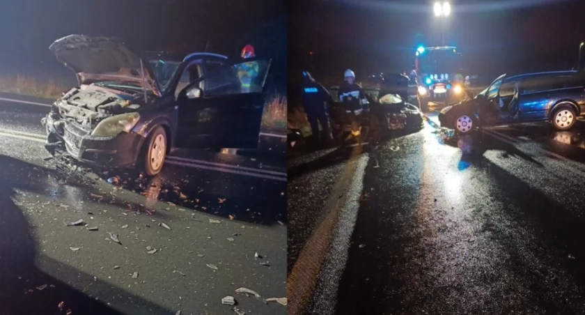 Na zdjęciu miejsce wypadku / Fot. Facebook / OSP KSRG Rusiec 